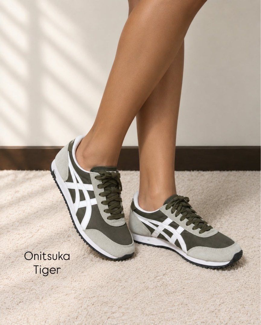 UNUSED Onitsuka Tiger Bronze Green/White (Category: Sneakers) located in Muntinlupa City. Submitted by bff_findsph (Listing ID 1465079989, Image 1). Description: 5,500 Php | Unused | Unisex Color | Brinze Green White Size US 5 US Women 6 1/2 Eur 37.5 UK 4 CM 23.5 CN 235 (2.5) Guaranteed Authentic Comment “MINE” to purchase or DM us for inquiries. Visit and follow our page to explore our latest collections. (IG Account | @Bffindsph) (@bff_men_ph).