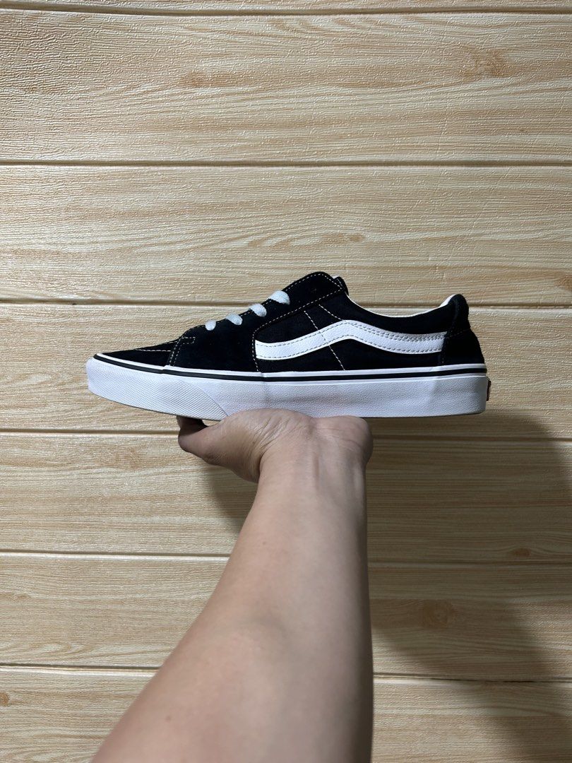 Vans Sk8 Low "Black & White" (Category: Sneakers) located in Butuan. Submitted by selected.kicks (Listing ID 1465021227, Image 3). Description: Vans Sk8 Low "Black & White" Size 9 | 42 | 27 cm - used pair, no box. - authentic 💯 - excellent condition.