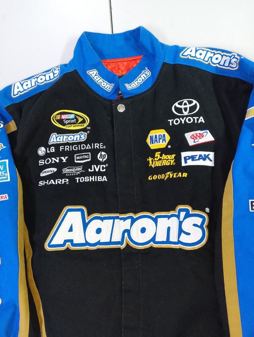 Vintage Aarons Nascar Jacket (Category: Coats, Jackets and Outerwear) located in Manila. Submitted by thrifttomanila25 (Listing ID 1465050195, Image 2). Description: Vintage Aarons Nascar Jacket Size L 25x29 Brand New Condition no issue.