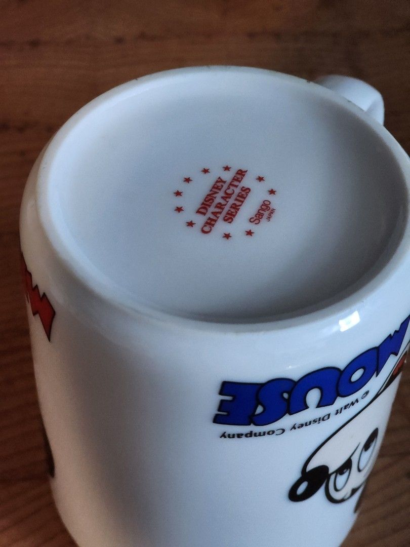 Vintage Disney Mickey Mouse Ceramic Mug by Sango (Category: Character Goods) located in Binan City. Submitted by dottienook (Listing ID 1465131765, Image 2). Description: Vintage Disney Mickey Mouse Ceramic Mug by Sango. sf at buyers expense..