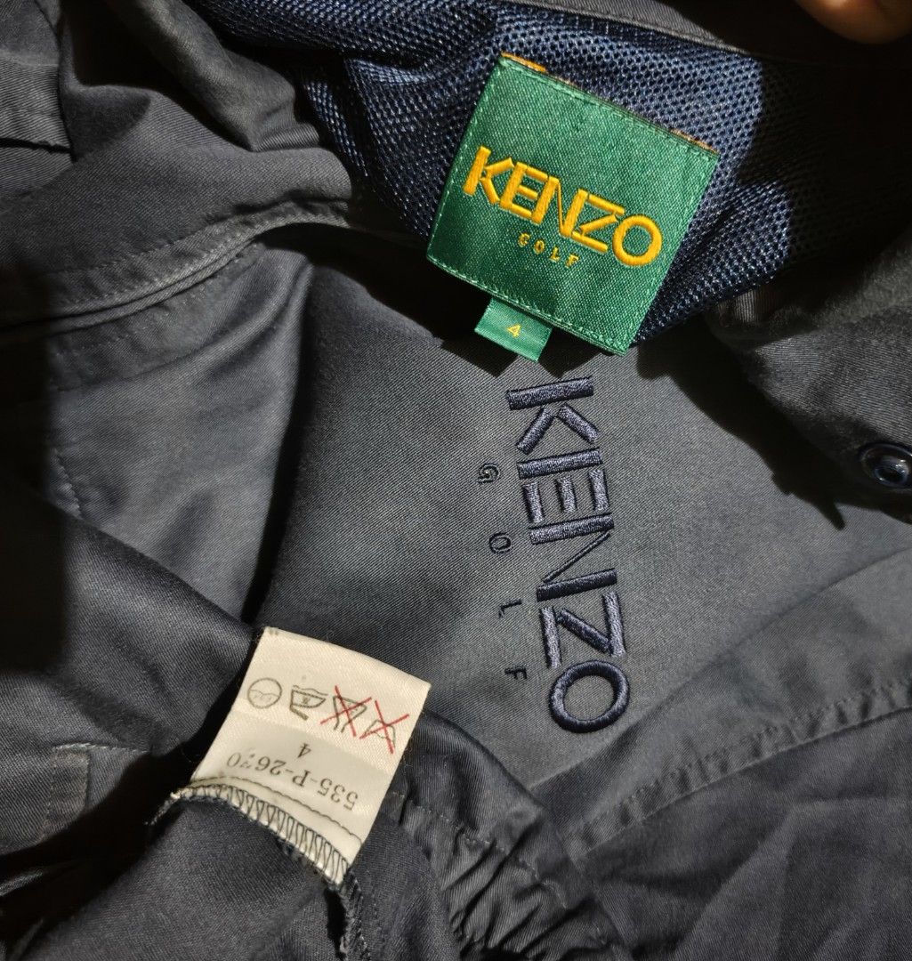 Vintage KENZO GOLF HARRINGTON JACKET (Category: Luxury Apparel) located in General Santos City (Dadiangas). Submitted by prins_thrifts101 (Listing ID 1465106900, Image 2). Description: This item was bought sa Japan Surplus!! ‎Size L ‎•Dimes In inches ( 24x26) ‎•Color rate 8.8/10 ‎•Excellent Condition ‎•Issue: sa last pics ‎ ‎Unli vouch unli vc with item ‎Payment first Jnt or Cod LBC ‎+SF ‎LOCATION: General Santos City, Mindanao, 9500 ‎ ‎📍 DISCLA