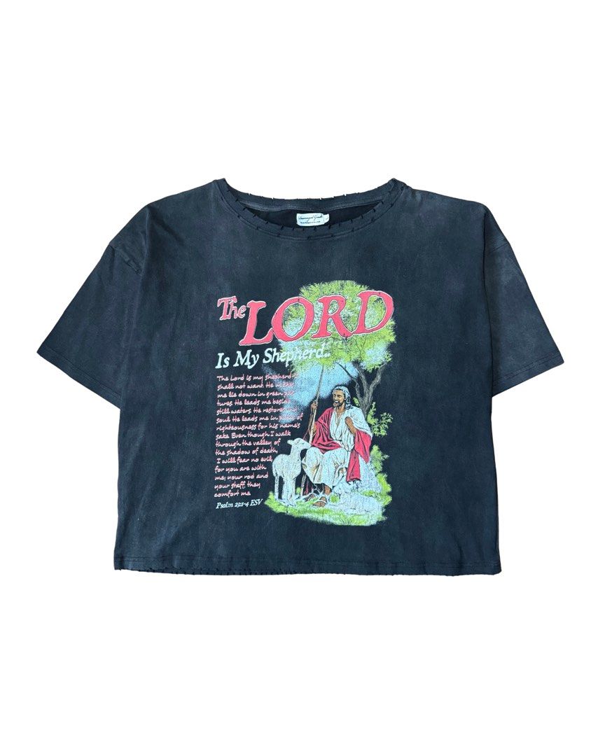 Vintage Lord Biblical Tee (Category: Tshirts & Polo Shirts ) located in Quezon City. Submitted by jjjawnz (Listing ID 1465127519, Image 1). Description: Vintage Lord Biblical Tee boxy, wide neck Size L (26x26) php 750 .