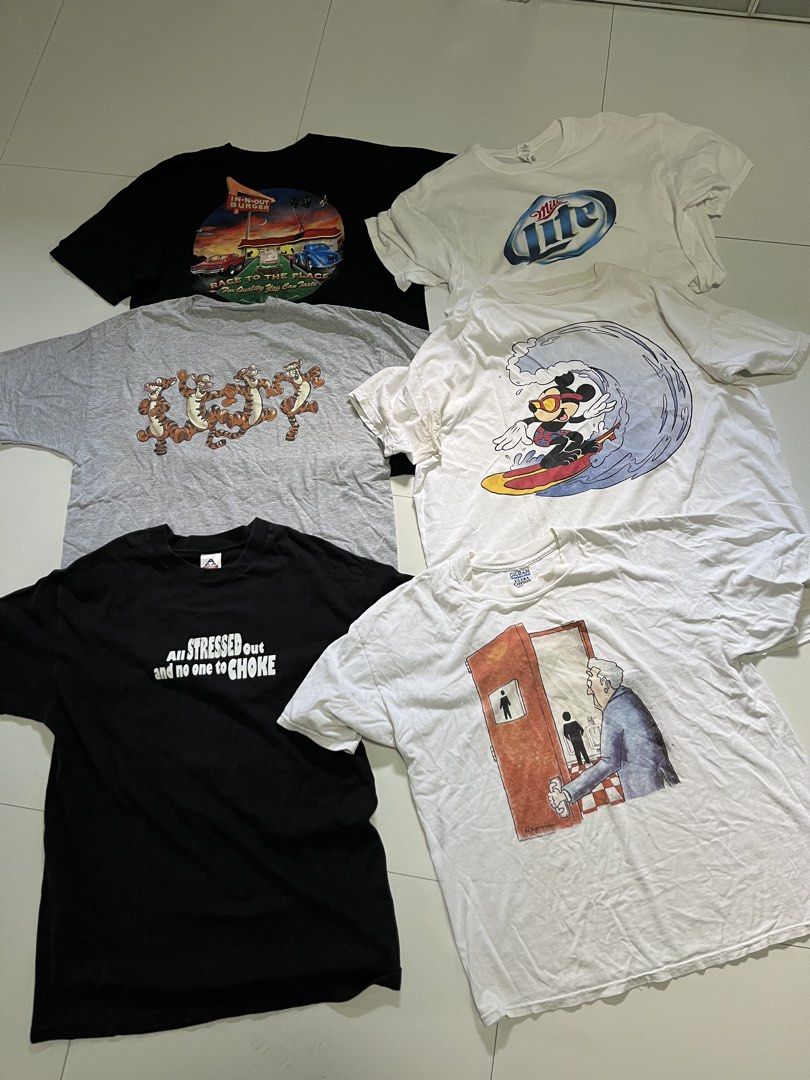 vintage shirts bundle (Category: Tshirts & Polo Shirts ) located in San Simon. Submitted by wegintal (Listing ID 1465002665, Image 1). Description: Vintage shirts bundle 2k ship all L-XL mickey mouse multiple issue .
