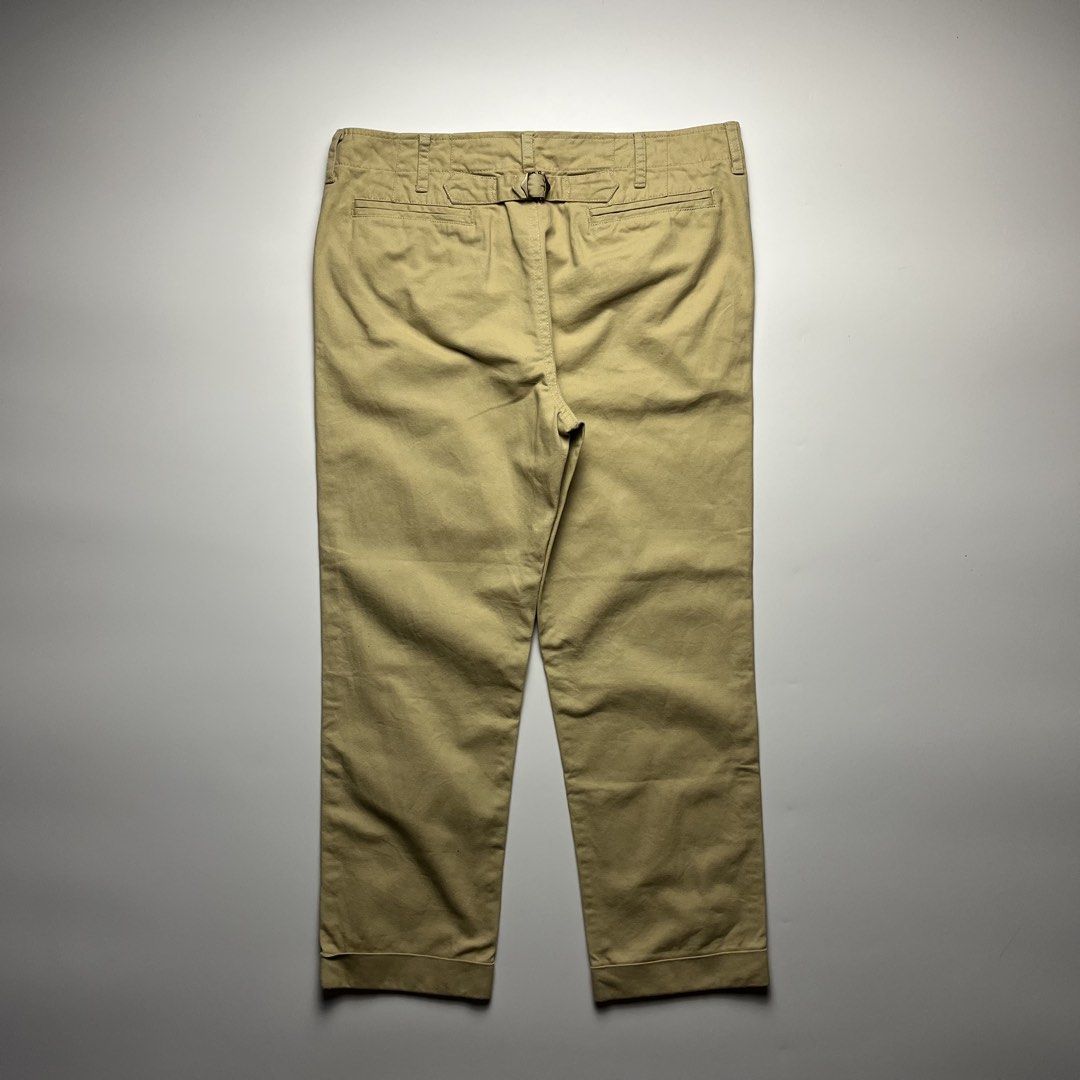 Visvim High-Water Chino Pants (Category: Chinos) located in Manila. Submitted by streetsavvy (Listing ID 1465054151, Image 2). Description: Visvim High-Water Chino Pants Size: 1 Waist: 32” Length: 33” Inseam: 23” Hip: 18” Thigh: 10” Knee: 9” Leg Opening: 7” Front Rise: 11” Measured in Inches Legendary Visvim High Water Chinos. This specific iteration is crafted from Giza cotton, an ultra-long-staple Egyptian cotton known for its incredible softne