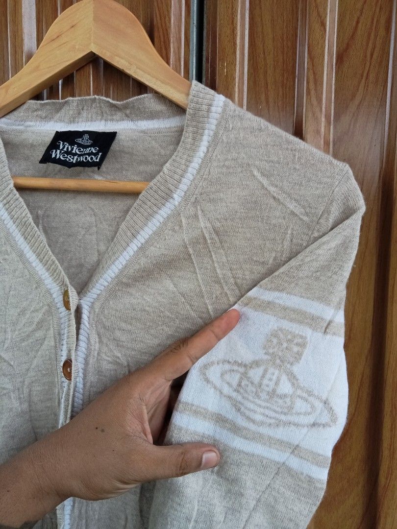 Vivienne Westwood cardigan (Category: Luxury Accessories) located in Manila. Submitted by chinoluxx (Listing ID 1465033501, Image 2). Description: Good asnew No issue Size small.