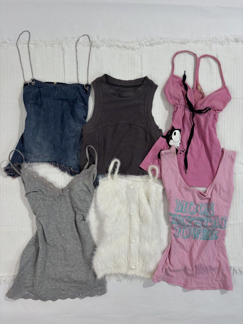 Wardrobe Bundle Tops Dresses Shorts Mix (Category: Sets or Coordinates) located in Manila. Submitted by leilarazo (Listing ID 1465049954, Image 2). Description: - Massive women's clothing bundle set - Includes tops, dresses, skirts, and shorts - Features denim shorts, floral dresses, tank tops, and hoodies - Variety of colors, sizes, and materials - Perfect for wardrobe refreshing and everyday wear - Strictly selling as a bundle only.