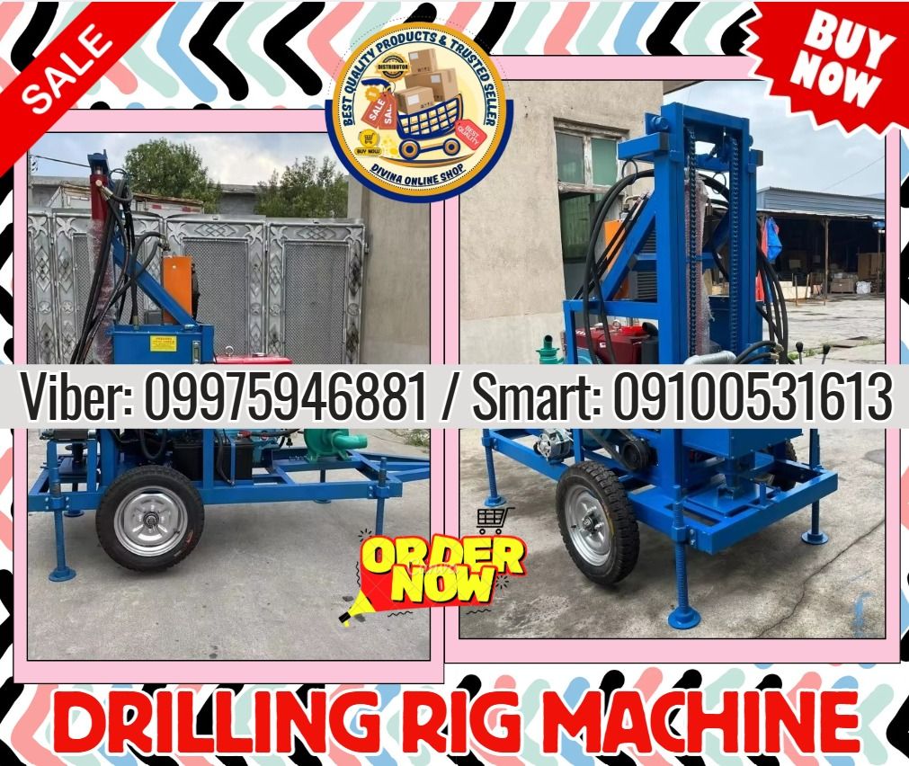 Water Well Drill Rig for Hard Rock Drilling Rig Machine (Category: Construction Tools & Equipment) located in Las Pinas. Submitted by livedragon_b3d3a7 (Listing ID 1465033465, Image 1). Description: 🔥SALE! SALE! SALE! SALE! 📍 HURRRYYYY UUPPPPP!!! GET LESS DISCOUNT! 🌏 We Can Deliver Nationwide 👉 AP Cargo, LBC & Lalamove- door to door (🛳️ Sea /✈️ Air Freight) ✅ 💯 Guaranteed Seller ✅ Good Quality Products ✅ 💯 Legit Distributor ✅ Complete Perm