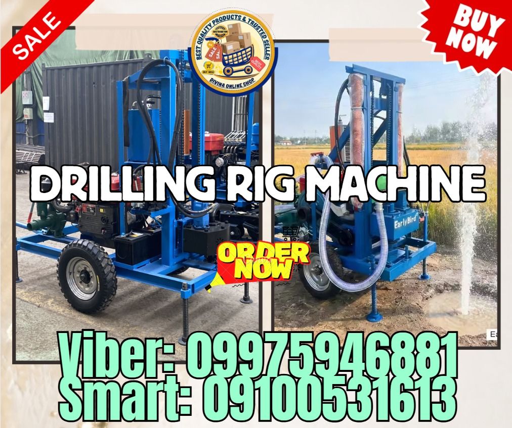 Water Well Drilling Rig Machine Borehole Drilling Rig Trailer (Category: Everything Else Others) located in Taguig. Submitted by richjoshuagold (Listing ID 1465041867, Image 1). Description: 🔥SALE! SALE! SALE! SALE! 📍 HURRRYYYY UUPPPPP!!! GET LESS DISCOUNT! 🌏 We Can Deliver Nationwide 👉 AP Cargo, LBC & Lalamove- door to door (🛳️ Sea /✈️ Air Freight) ✅ 💯 Guaranteed Seller ✅ Good Quality Products ✅ 💯 Legit Distributor ✅ Complete Permits ✅ 1 