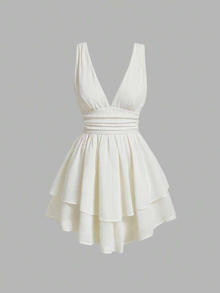 White Cream Layer Hem Dress (Category: Dresses) located in Trece Martires City. Submitted by closette.ph (Listing ID 1465091533, Image 1). Description: 💌 click photos to view full item - size medium - brand new.