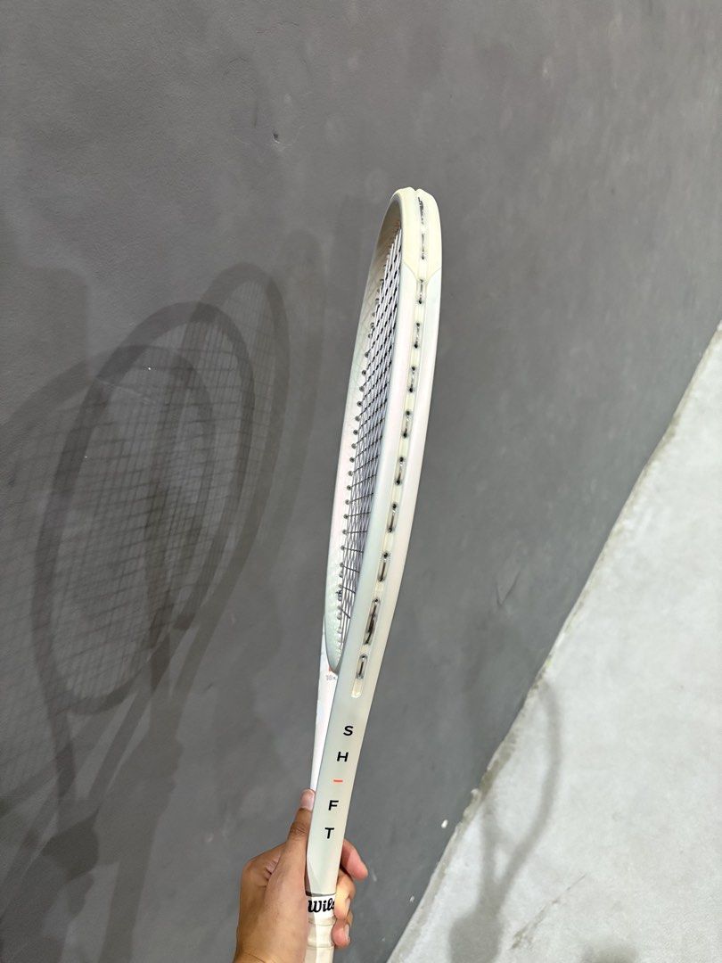 Wilson Shift 99 Pro Tennis Racket (Category: Racket and Ball Sports) located in Quezon City. Submitted by snandyy (Listing ID 1464971583, Image 3). Description: Selling my barely used Wilson Shift 99 Pro RFS: Too heavy 😅 - Grip Size: 2 - Head Size: 99 sq. in. - Weight: 315g (unstrung) - String Pattern: 18x20 - No issues - 💳: GCash/Maya/BPI/BDO - 📍: Quezon City - Shipping c/o buyer .
