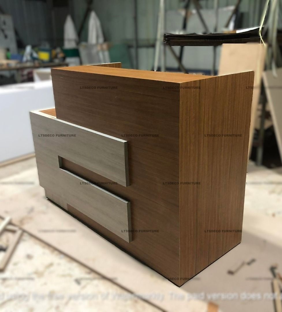 WOODEN RECEPTION COUNTER OFFICE PARTITION (Category: Office Furniture & Fixtures) located in Quezon City. Submitted by gel-4297 (Listing ID 1464969573, Image 1). Description: LTSDECO Home and Office Furniture Trading MANUFACTURER • FABRICATOR • SUPPLIER Looking for office furniture, modular partitions, workstations, or customized furniture? We can help! LTSDECO Home and Office Furniture Trading is a trusted manufacturer, fabricator, and supplier 