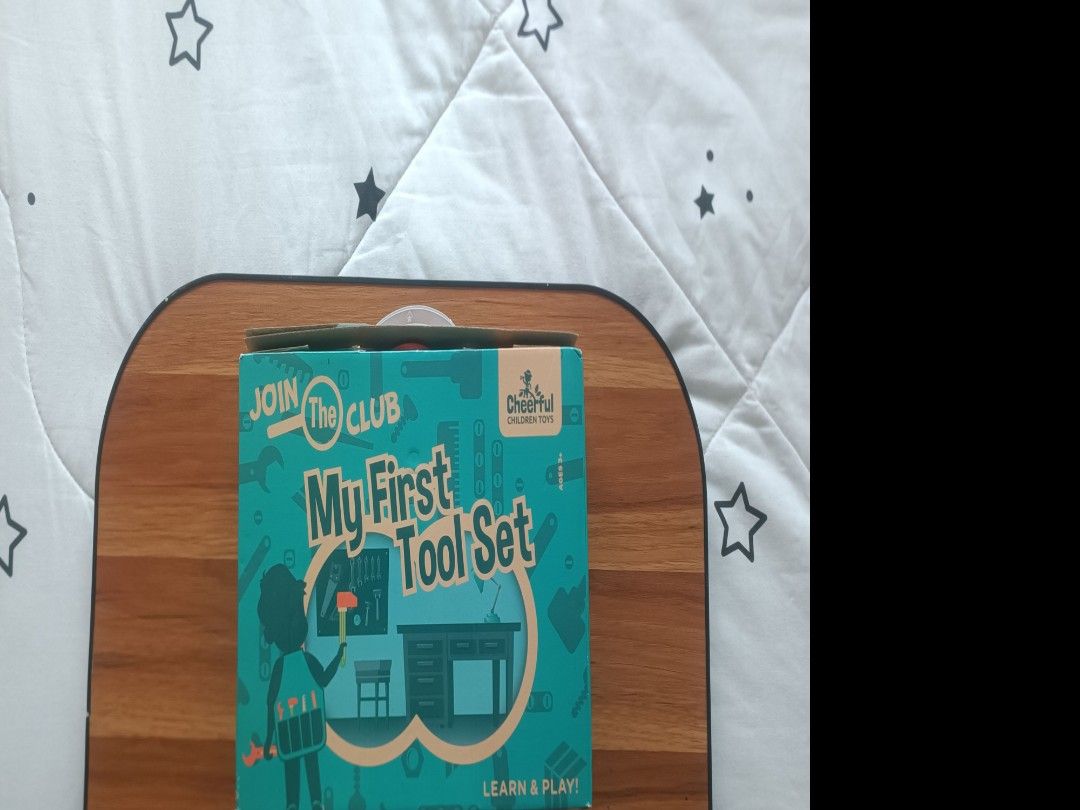 Wooden Tool Set (Category: Kids Toys) located in Manila. Submitted by lifestyledph (Listing ID 1464865813, Image 3). Description: 🧰 Wooden Tools Toy Set Unused - only opened/handled for photos. The box is not perfect, but the toy itself is in excellent condition and can pass as like new. .