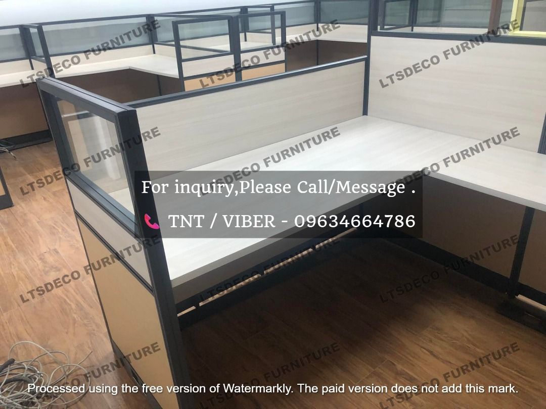 WORKSTAITON TABLES MODULAR OFFICE PARTITION FURNITURES (Category: Office Furniture & Fixtures) located in Caloocan City. Submitted by cheska.ltsdeco (Listing ID 1465008491, Image 3). Description: 👉Are you looking for WORKSTATION, MODULAR CUBICLES OFFICE PARTITION, and OFFICE FURNITURE SUPPLIER? LTSDECO Furniture, is direct supplier, manufacturer, and trusted provider of high quality, affordable and durable modular office divider partition, home 
