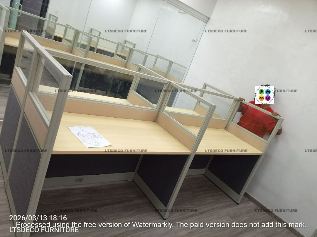 workstation table modular office partition furnitures (Category: Office Furniture & Fixtures) located in Quezon City. Submitted by abbiedy (Listing ID 1464985630, Image 3). Description: 👉Are you looking for WORKSTATION, MODULAR CUBICLES OFFICE PARTITION, and OFFICE FURNITURE SUPPLIER? LTSDECO Furniture, is direct supplier, manufacturer, and trusted provider of high quality, affordable and durable modular office divider partition, home and office