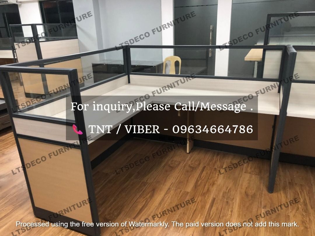WORKSTATION TABLES MODULAR CUSTOMIZED OFFICE PARTITIONS (Category: Office Furniture & Fixtures) located in Caloocan City. Submitted by cheska.ltsdeco (Listing ID 1465008564, Image 1). Description: 👉Are you looking for WORKSTATION, MODULAR CUBICLES OFFICE PARTITION, and OFFICE FURNITURE SUPPLIER? LTSDECO Furniture, is direct supplier, manufacturer, and trusted provider of high quality, affordable and durable modular office divider partition, home