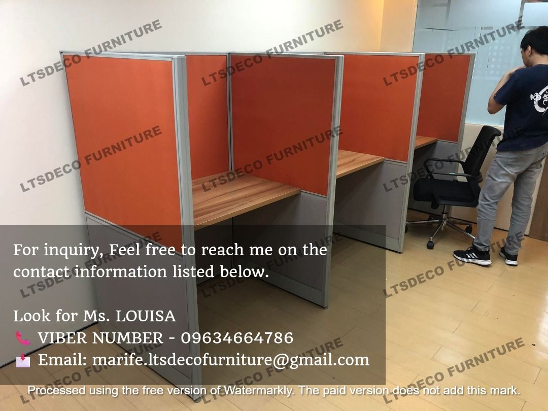 workstation tables modular office partition customized (Category: Office Furniture & Fixtures) located in Mandaluyong City. Submitted by jessalyn.montero (Listing ID 1464972811, Image 2). Description: 👉Are you looking for WORKSTATION, MODULAR CUBICLES OFFICE PARTITION, and OFFICE FURNITURE SUPPLIER? LTSDECO Furniture, is direct supplier, manufacturer, and trusted provider of high quality, affordable and durable modular office divider partition, 