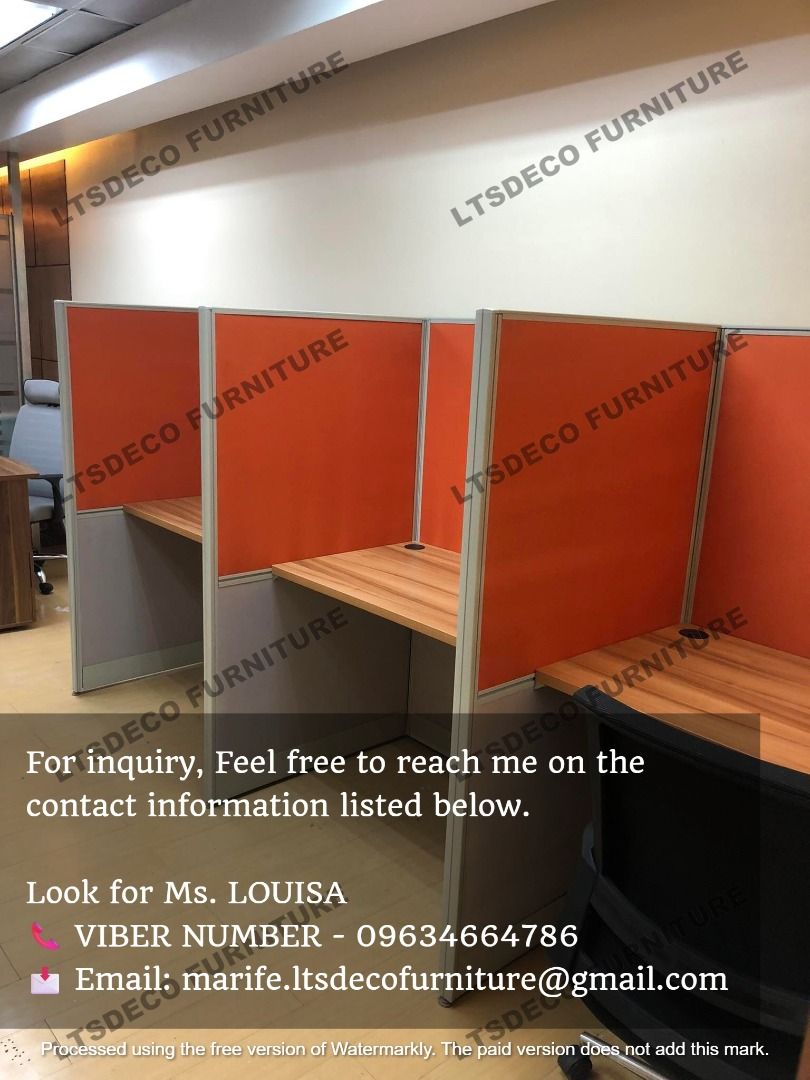 workstation tables modular office partition customized (Category: Office Furniture & Fixtures) located in Mandaluyong City. Submitted by jessalyn.montero (Listing ID 1464972811, Image 3). Description: 👉Are you looking for WORKSTATION, MODULAR CUBICLES OFFICE PARTITION, and OFFICE FURNITURE SUPPLIER? LTSDECO Furniture, is direct supplier, manufacturer, and trusted provider of high quality, affordable and durable modular office divider partition, 