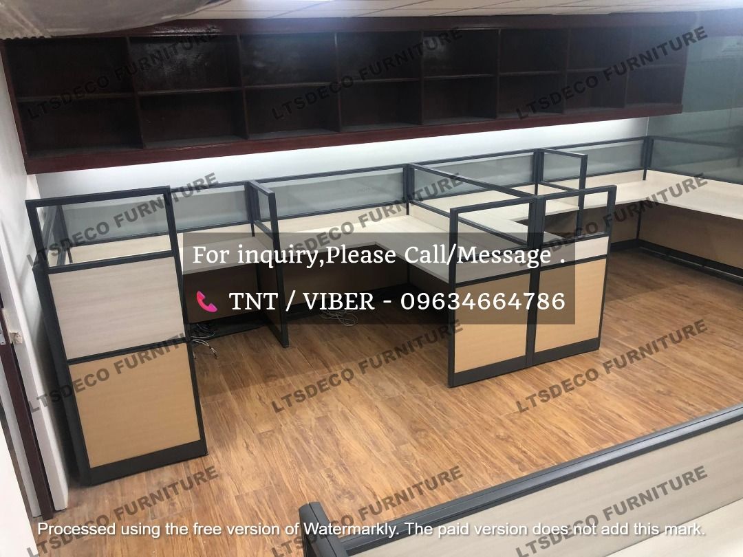 workstation tables modular office partition customized (Category: Office Furniture & Fixtures) located in Caloocan City. Submitted by cheska.ltsdeco (Listing ID 1464986764, Image 2). Description: 👉Are you looking for WORKSTATION, MODULAR CUBICLES OFFICE PARTITION, and OFFICE FURNITURE SUPPLIER? LTSDECO Furniture, is direct supplier, manufacturer, and trusted provider of high quality, affordable and durable modular office divider partition, home 