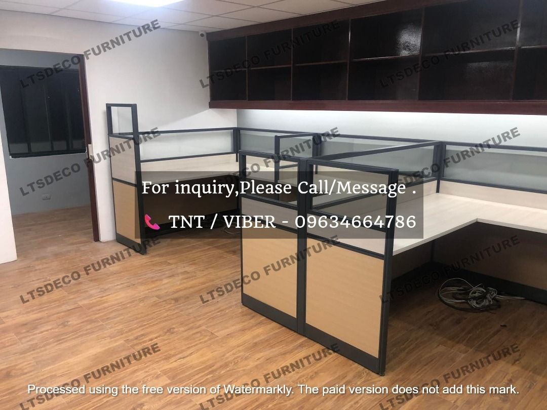 workstation tables modular office partition customized (Category: Office Furniture & Fixtures) located in Caloocan City. Submitted by cheska.ltsdeco (Listing ID 1464986764, Image 3). Description: 👉Are you looking for WORKSTATION, MODULAR CUBICLES OFFICE PARTITION, and OFFICE FURNITURE SUPPLIER? LTSDECO Furniture, is direct supplier, manufacturer, and trusted provider of high quality, affordable and durable modular office divider partition, home 