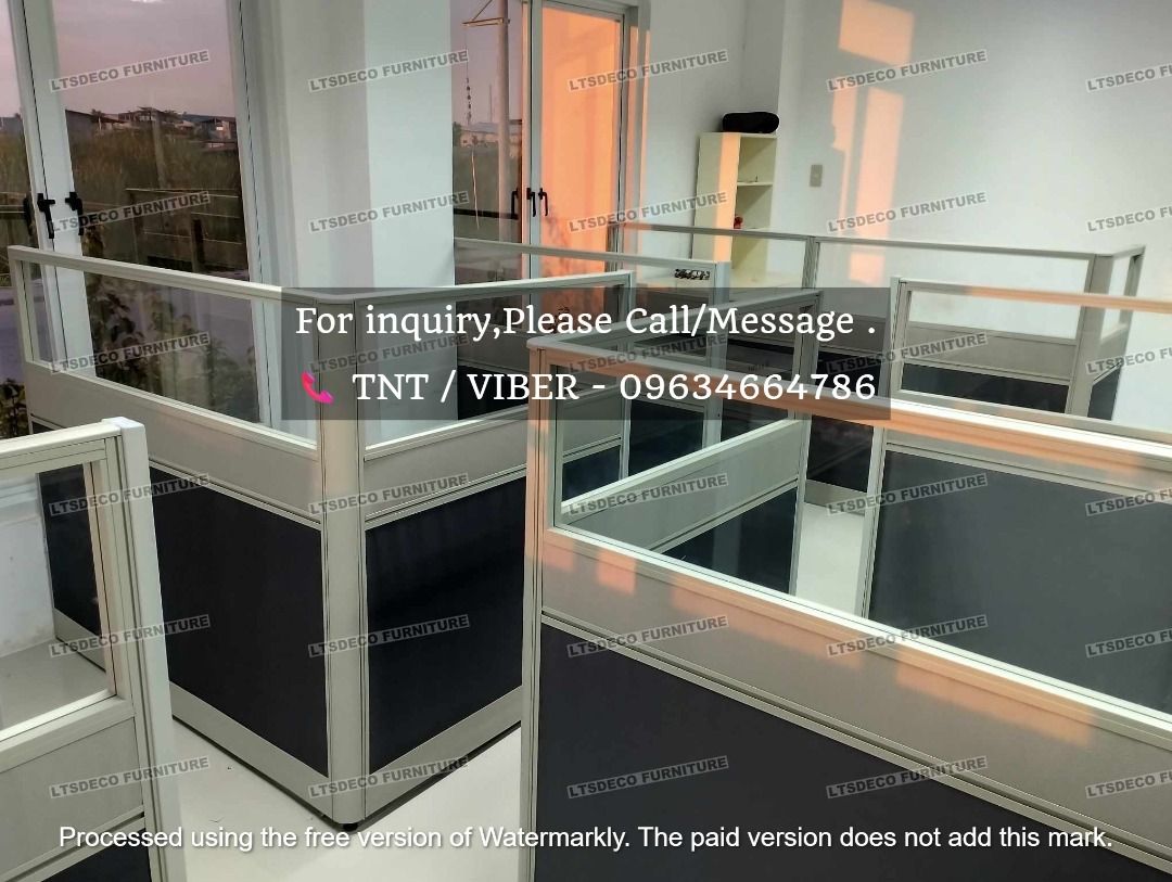 workstation tables modular office partitions (Category: Office Furniture & Fixtures) located in Caloocan City. Submitted by cheska.ltsdeco (Listing ID 1464986808, Image 1). Description: 👉Are you looking for WORKSTATION, MODULAR CUBICLES OFFICE PARTITION, and OFFICE FURNITURE SUPPLIER? LTSDECO Furniture, is direct supplier, manufacturer, and trusted provider of high quality, affordable and durable modular office divider partition, home and office