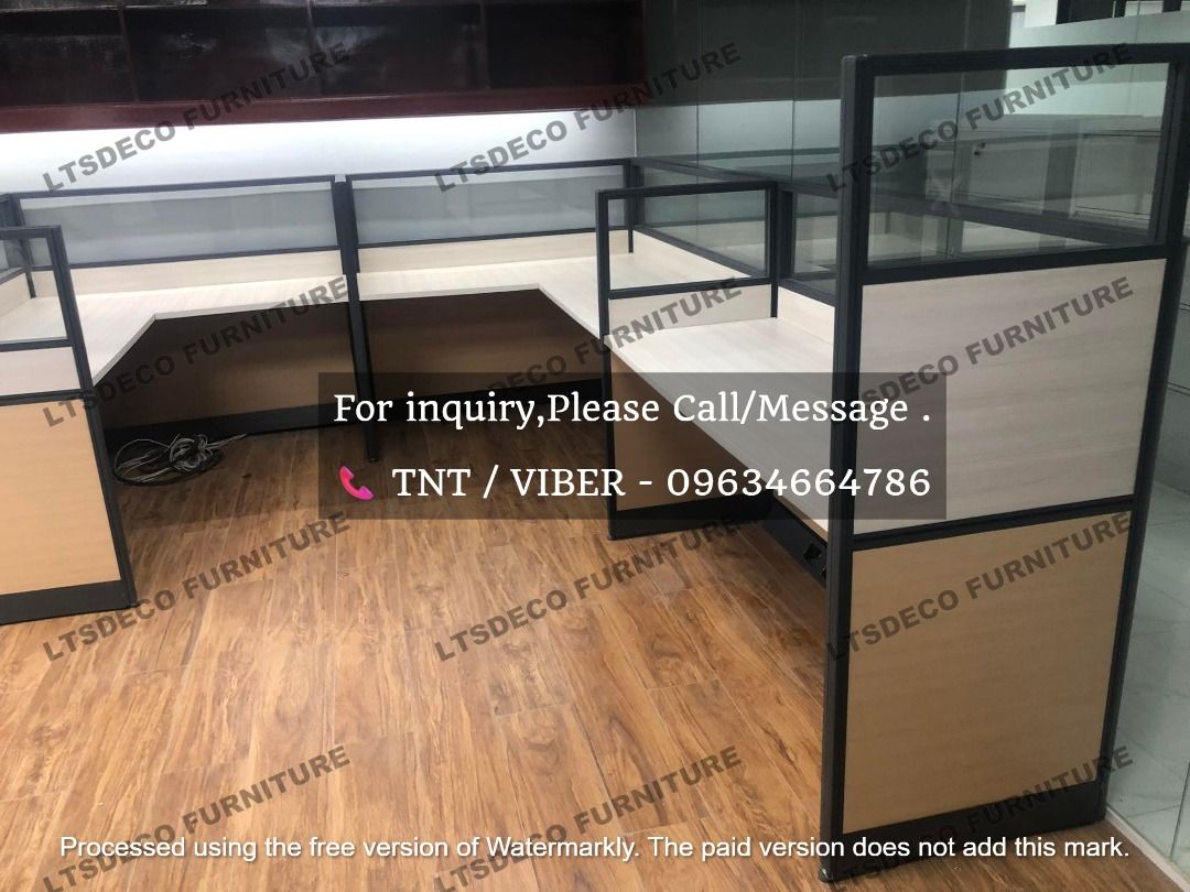 workstation tables modular office partition furniture customized (Category: Office Furniture & Fixtures) located in Caloocan City. Submitted by cheska.ltsdeco (Listing ID 1464989984, Image 3). Description: 👉Are you looking for WORKSTATION, MODULAR CUBICLES OFFICE PARTITION, and OFFICE FURNITURE SUPPLIER? LTSDECO Furniture, is direct supplier, manufacturer, and trusted provider of high quality, affordable and durable modular office divider partit
