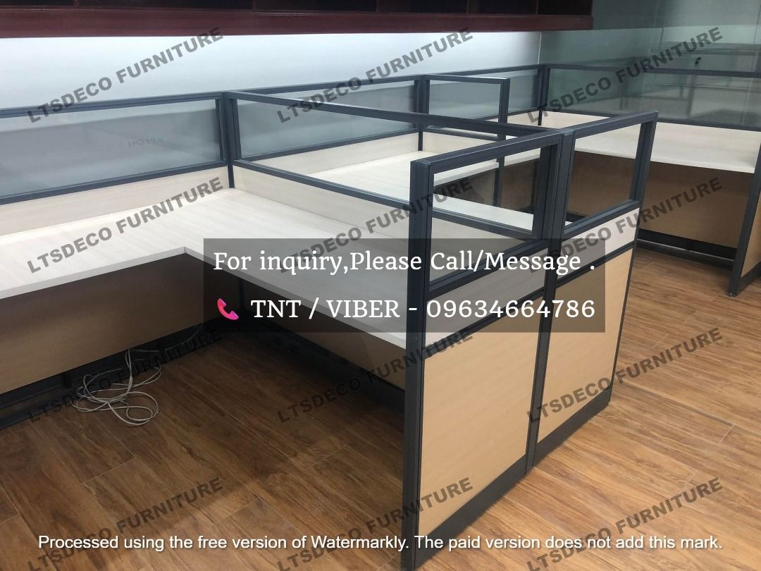 workstation tables modular office partition furniture customized (Category: Office Furniture & Fixtures) located in Caloocan City. Submitted by cheska.ltsdeco (Listing ID 1464989984, Image 2). Description: 👉Are you looking for WORKSTATION, MODULAR CUBICLES OFFICE PARTITION, and OFFICE FURNITURE SUPPLIER? LTSDECO Furniture, is direct supplier, manufacturer, and trusted provider of high quality, affordable and durable modular office divider partit