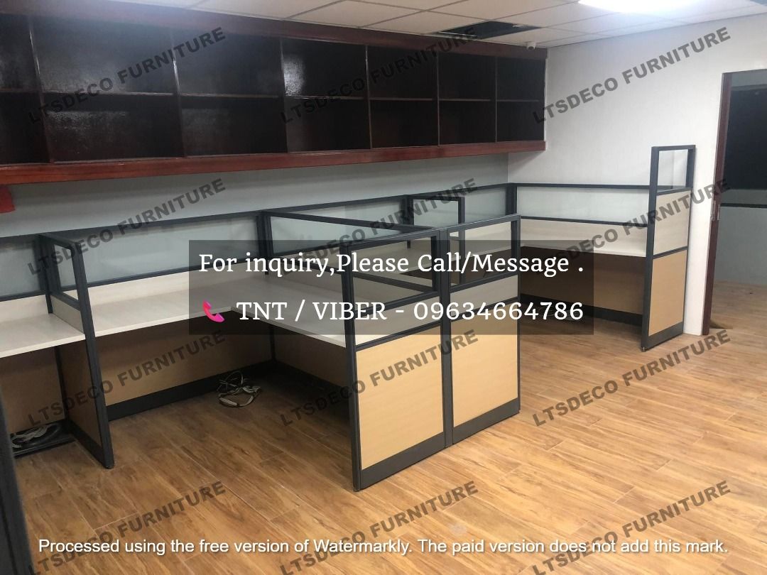 workstation tables modular office partitions (Category: Office Furniture & Fixtures) located in Caloocan City. Submitted by cheska.ltsdeco (Listing ID 1464990059, Image 2). Description: 👉Are you looking for WORKSTATION, MODULAR CUBICLES OFFICE PARTITION, and OFFICE FURNITURE SUPPLIER? LTSDECO Furniture, is direct supplier, manufacturer, and trusted provider of high quality, affordable and durable modular office divider partition, home and office