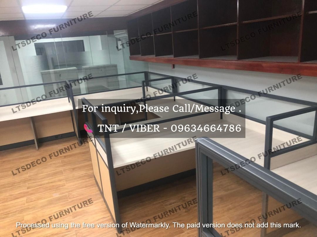 workstation tables modular office partitions (Category: Office Furniture & Fixtures) located in Caloocan City. Submitted by cheska.ltsdeco (Listing ID 1464990059, Image 1). Description: 👉Are you looking for WORKSTATION, MODULAR CUBICLES OFFICE PARTITION, and OFFICE FURNITURE SUPPLIER? LTSDECO Furniture, is direct supplier, manufacturer, and trusted provider of high quality, affordable and durable modular office divider partition, home and office