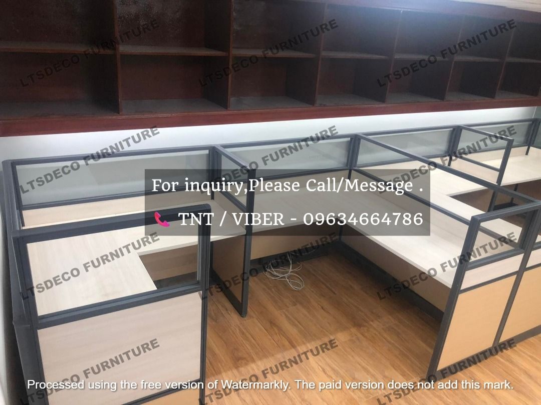 workstation tables modular office partitions (Category: Office Furniture & Fixtures) located in Caloocan City. Submitted by cheska.ltsdeco (Listing ID 1465012589, Image 2). Description: 👉Are you looking for WORKSTATION, MODULAR CUBICLES OFFICE PARTITION, and OFFICE FURNITURE SUPPLIER? LTSDECO Furniture, is direct supplier, manufacturer, and trusted provider of high quality, affordable and durable modular office divider partition, home and office