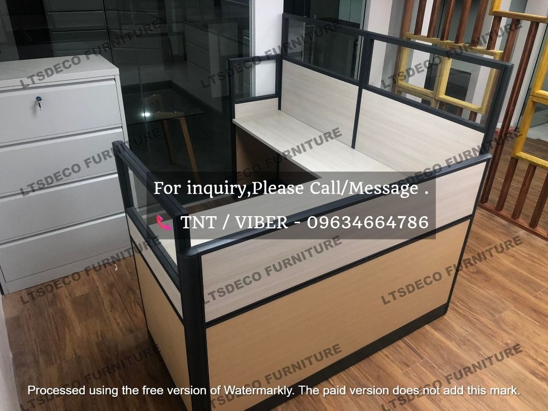 workstation tables modular tables office partition with glass (Category: Office Furniture & Fixtures) located in Caloocan City. Submitted by cheska.ltsdeco (Listing ID 1464989778, Image 1). Description: 👉Are you looking for WORKSTATION, MODULAR CUBICLES OFFICE PARTITION, and OFFICE FURNITURE SUPPLIER? LTSDECO Furniture, is direct supplier, manufacturer, and trusted provider of high quality, affordable and durable modular office divider partition