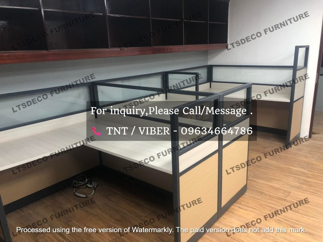 workstation tables modular tables office partition with glass (Category: Office Furniture & Fixtures) located in Caloocan City. Submitted by cheska.ltsdeco (Listing ID 1464989778, Image 3). Description: 👉Are you looking for WORKSTATION, MODULAR CUBICLES OFFICE PARTITION, and OFFICE FURNITURE SUPPLIER? LTSDECO Furniture, is direct supplier, manufacturer, and trusted provider of high quality, affordable and durable modular office divider partition