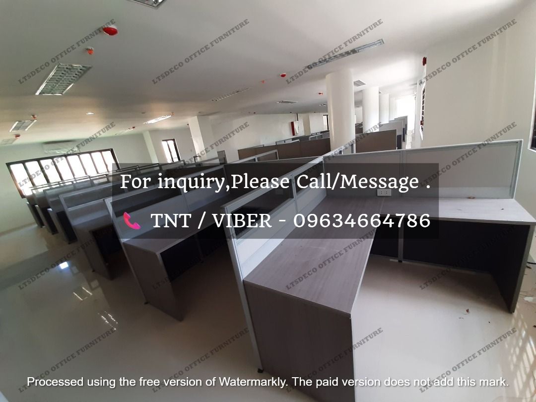 workstation tables office partition furniture customized (Category: Office Furniture & Fixtures) located in Caloocan City. Submitted by cheska.ltsdeco (Listing ID 1465012835, Image 2). Description: 👉Are you looking for WORKSTATION, MODULAR CUBICLES OFFICE PARTITION, and OFFICE FURNITURE SUPPLIER? LTSDECO Furniture, is direct supplier, manufacturer, and trusted provider of high quality, affordable and durable modular office divider partition, hom
