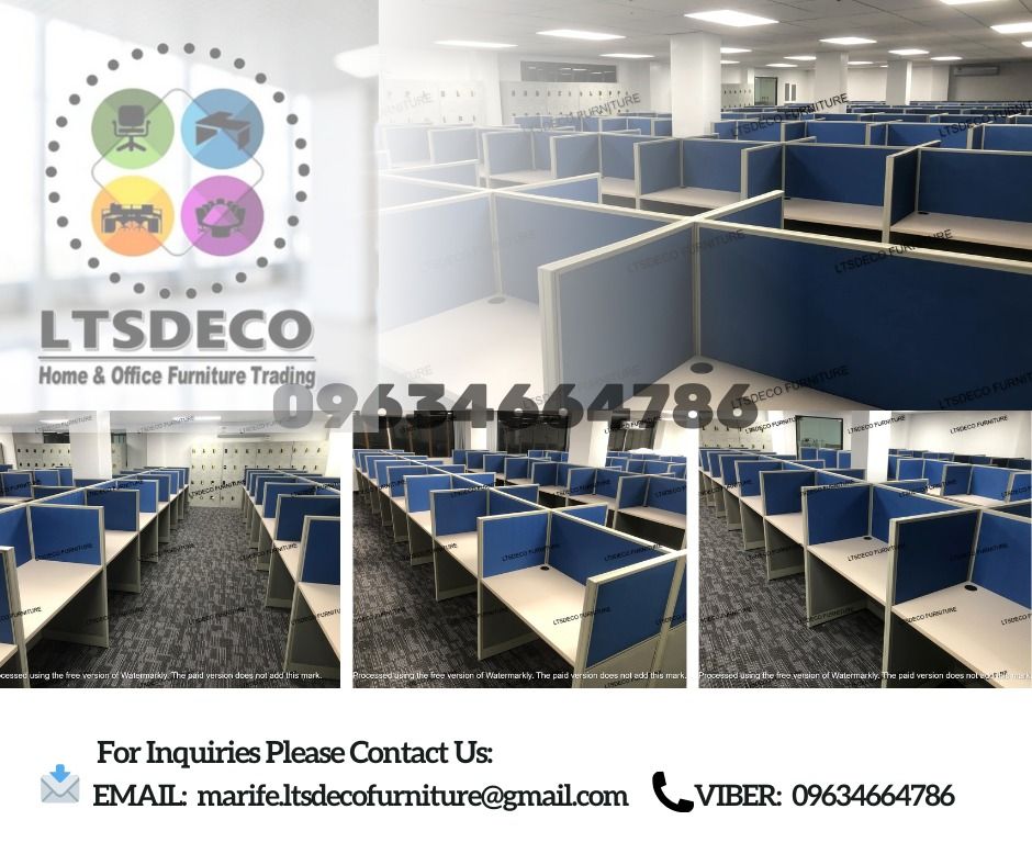 workstation tables office partition furnitures (Category: Office Furniture & Fixtures) located in Caloocan City. Submitted by lara.ltsdeco (Listing ID 1465033097, Image 2). Description: 👉Are you looking for WORKSTATION, MODULAR CUBICLES OFFICE PARTITION, and OFFICE FURNITURE SUPPLIER? LTSDECO Furniture, is direct supplier, manufacturer, and trusted provider of high quality, affordable and durable modular office divider partition, home and office