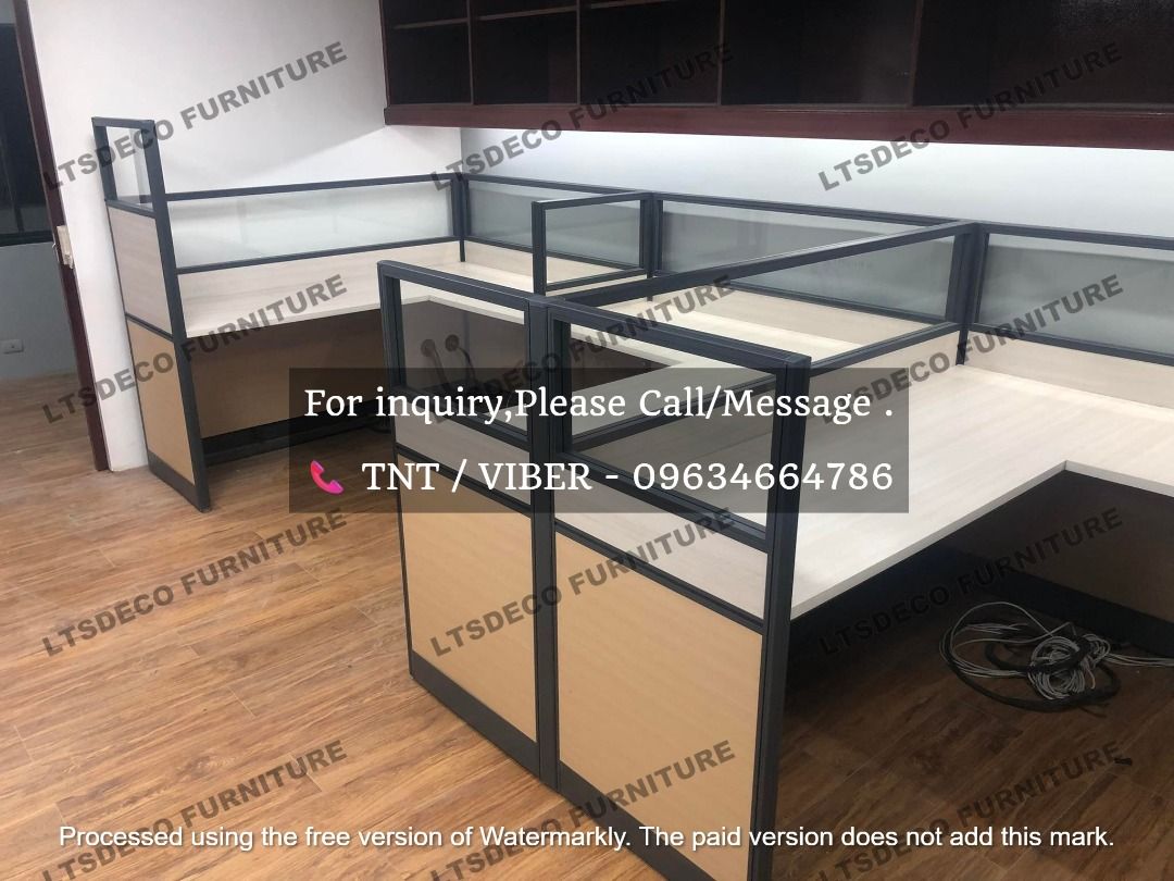workstations tables modular office partition furnitures (Category: Office Furniture & Fixtures) located in Caloocan City. Submitted by cheska.ltsdeco (Listing ID 1465022925, Image 2). Description: 👉Are you looking for WORKSTATION, MODULAR CUBICLES OFFICE PARTITION, and OFFICE FURNITURE SUPPLIER? LTSDECO Furniture, is direct supplier, manufacturer, and trusted provider of high quality, affordable and durable modular office divider partition, home