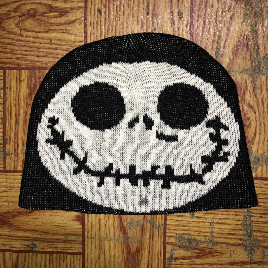 Y2K Jack Skellington Beanie (Category: Beanies) located in Dasmarinas. Submitted by corenyxmessy_3rd_account (Listing ID 1465067790, Image 1). Description: OSFA.