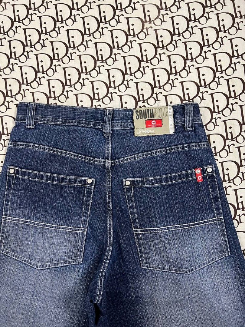 Y2K Southpole Jorts (Category: Shorts) located in San Fernando. Submitted by retro.district. (Listing ID 1465022743, Image 3). Description: - Y2K Southpole short - Size: Waistline: 32 Length: 26 Thights: 14 Leg opening: 12 - Condition: Excellent - No issue.