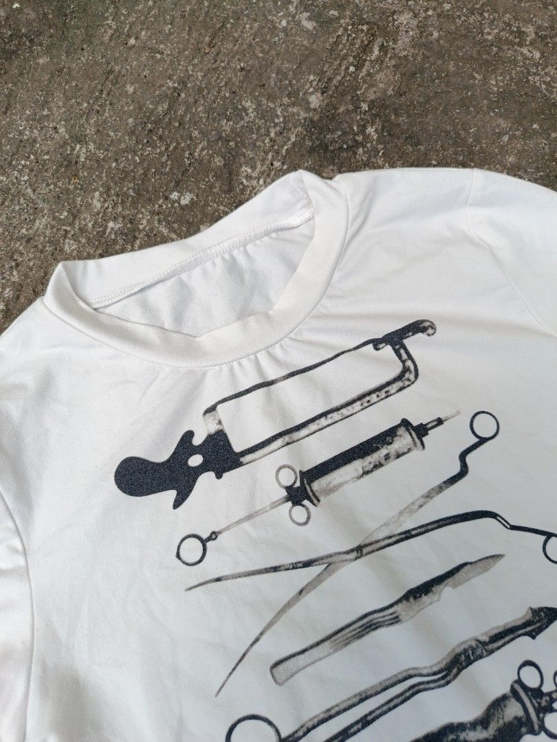 Y2K SURGICAL BABY TEE (Category: Shirts) located in Los Banos. Submitted by kiel_labadan (Listing ID 1464977157, Image 3). Description: ACTUAL DIMES WIDTH 17-18 LENGTH 20 CUT TAGS!.