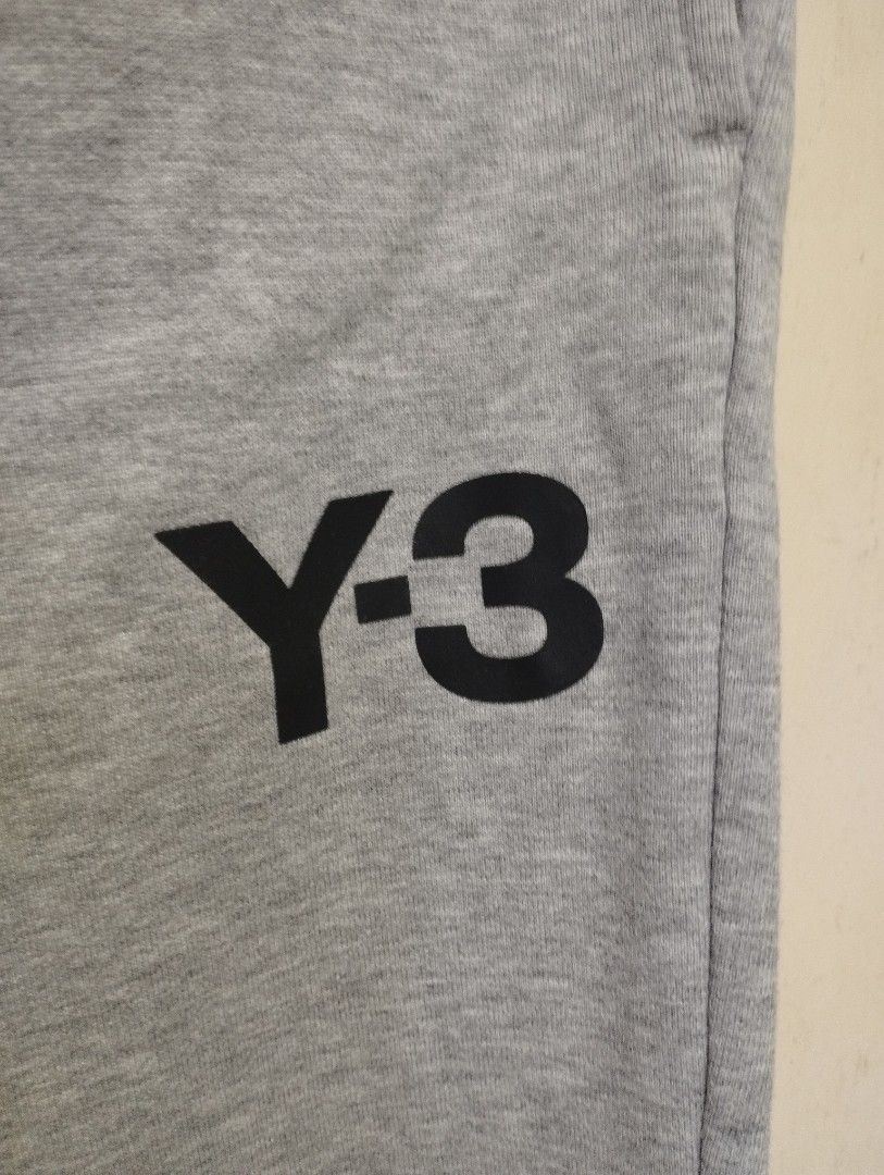 Y3 Sweatpants (Category: Joggers) located in San Fernando. Submitted by nerosales (Listing ID 1465037445, Image 3). Description: Y3 Classic Gray Sweatpants Size: S - fits up to size 32 waist length 41 inches 1,200 pesos only SM City Pampanga Shipping: J&T Payment: Gcash NO COD / NO COP.