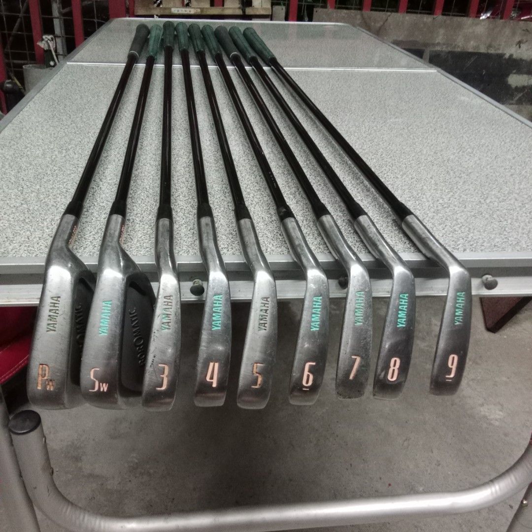Yamaha Boromatic Frequency Matched (Category: Golf) located in San Pedro. Submitted by trisheljas_japansurplus (Listing ID 1465110104, Image 2). Description: 📍For Sale📍 Yamaha Boromatic Frequency Matched Stainless steel heads with dark shafts Irons👉 Sw, Pw, 3, 4, 5, 6, 7, 8, 9 location📍 Filinvest Homesite barangay bagong silang san pedro laguna 📍.
