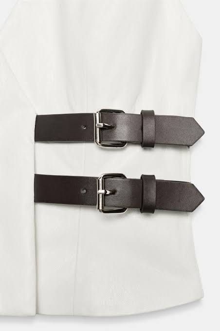 Zara Halter Top with Buckle (Category: Sleeveless) located in Manila. Submitted by brunches (Listing ID 1465154934, Image 2). Description: Brand new with Tag .