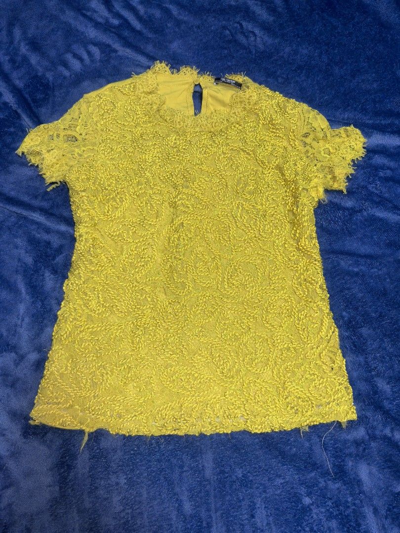 Zara Yellow Blouse, Small (Category: Blouses) located in Naga. Submitted by princessta62477 (Listing ID 1465027789, Image 1). Description: .