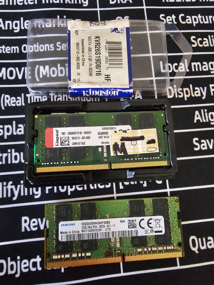 16gb ddr4 2pcs 2666mhz (Category: Computer Parts) located in Bacoor. Submitted by ginaxis15 (Listing ID 1459564350, Image 1). Description: TAKE ALL ONLY HINDI ISAHAN Last price: 4k fixed 2pcs 16gb ddr4 2666mhz for pickup molino bacoor cavite di palagi online 09911820458.