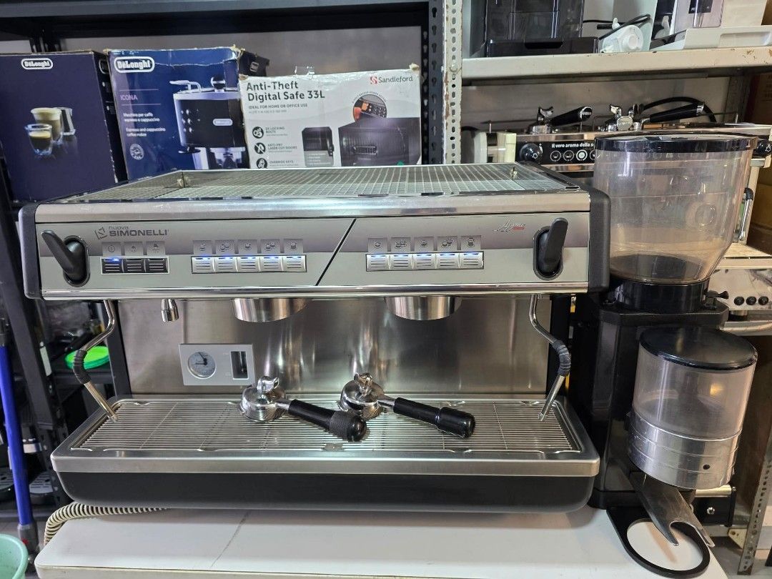 2G SIMONELLI ESPRESSO MACHINE + ANFIM COFFEE GRINDER (Category: Coffee Machines & Makers) located in Bulacan. Submitted by iamvanillapeach (Listing ID 1459687840, Image 1). Description: Nuova Simonelli Appia V Gr 2 italian espresso machine & Anfim commercial grinder. Used/newly pms/ good working condition/with warranty..