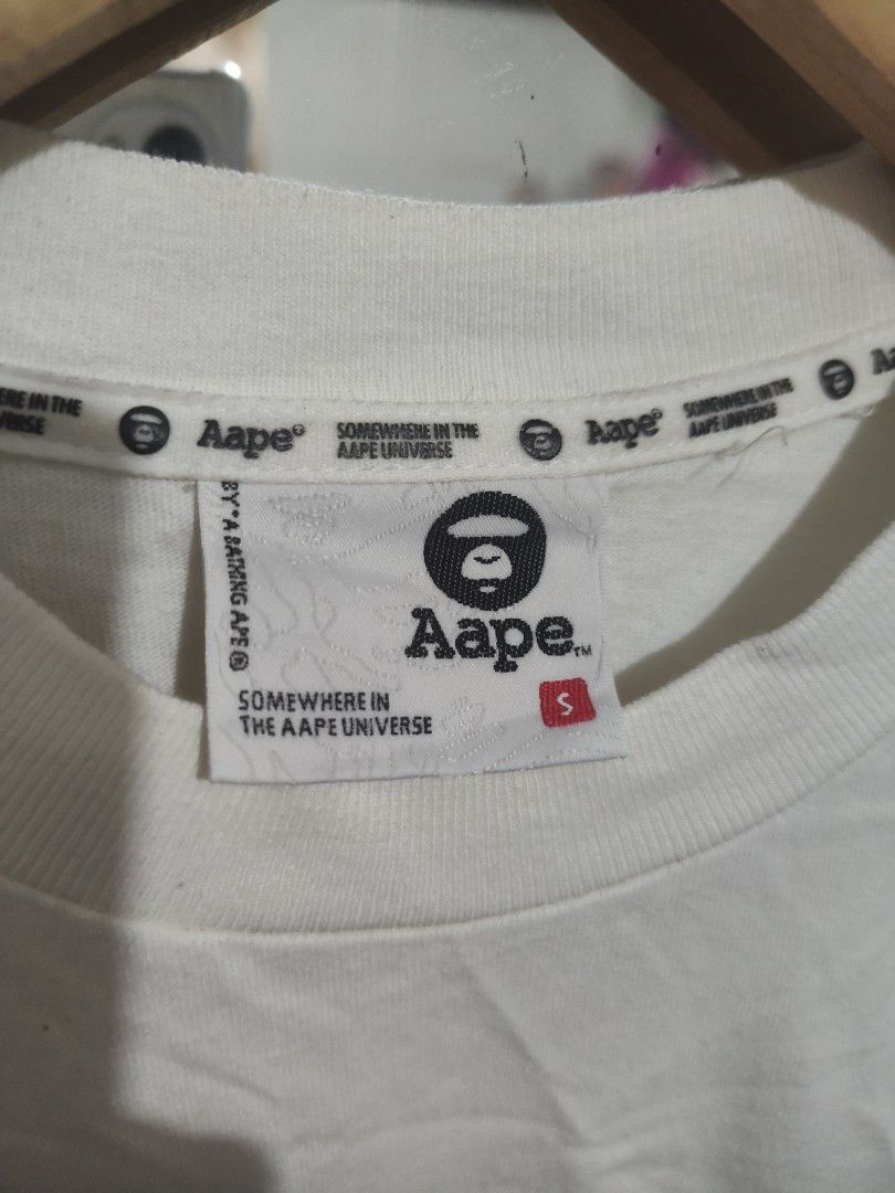Aape x pacman (Category: Activewear) located in Labo. Submitted by ronelryan (Listing ID 1459598048, Image 2). Description: Selling aape x pacman shirt 21.5 x 23.5 Boxy fit Aape by a bathing ape Needs wash.