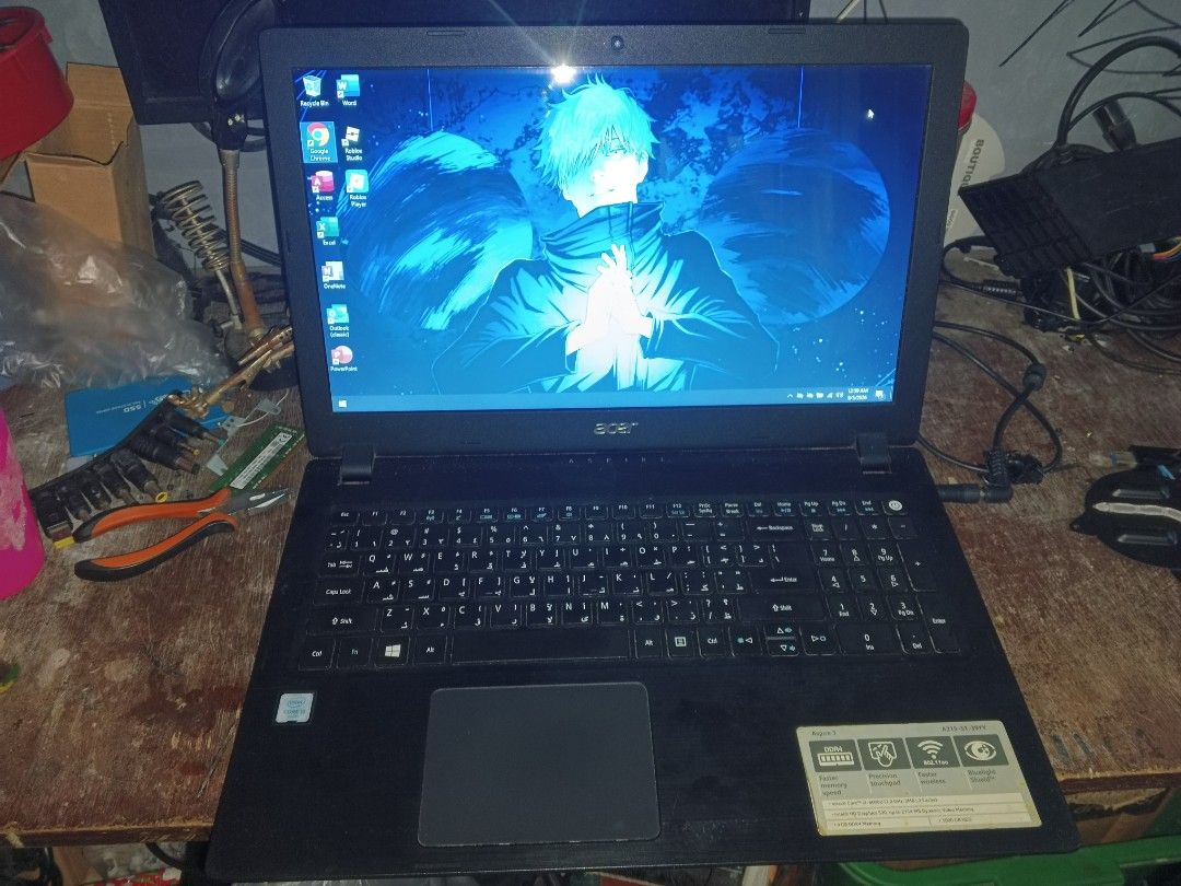 Acer Aspire A315-51 (Category: Laptops & Notebooks) located in Caloocan City. Submitted by godspoken (Listing ID 1459660718, Image 2). Description: FOR SALE 2ND HAND LAPTOP GOOD FOR OFFICE WORK OR CLASS PROJECTS NO ISSUE GAGAMITIN MO NALANG Full Specs i3-6006u 4gb ram ddr4 32gb ssd nvme 500gb hdd Intel HD Graphics 15.6inch dead battery Windows 10 pro 64bit plug n play sa charger Price:4,000 fix price Unit with charger only Location:Camarin Calooc