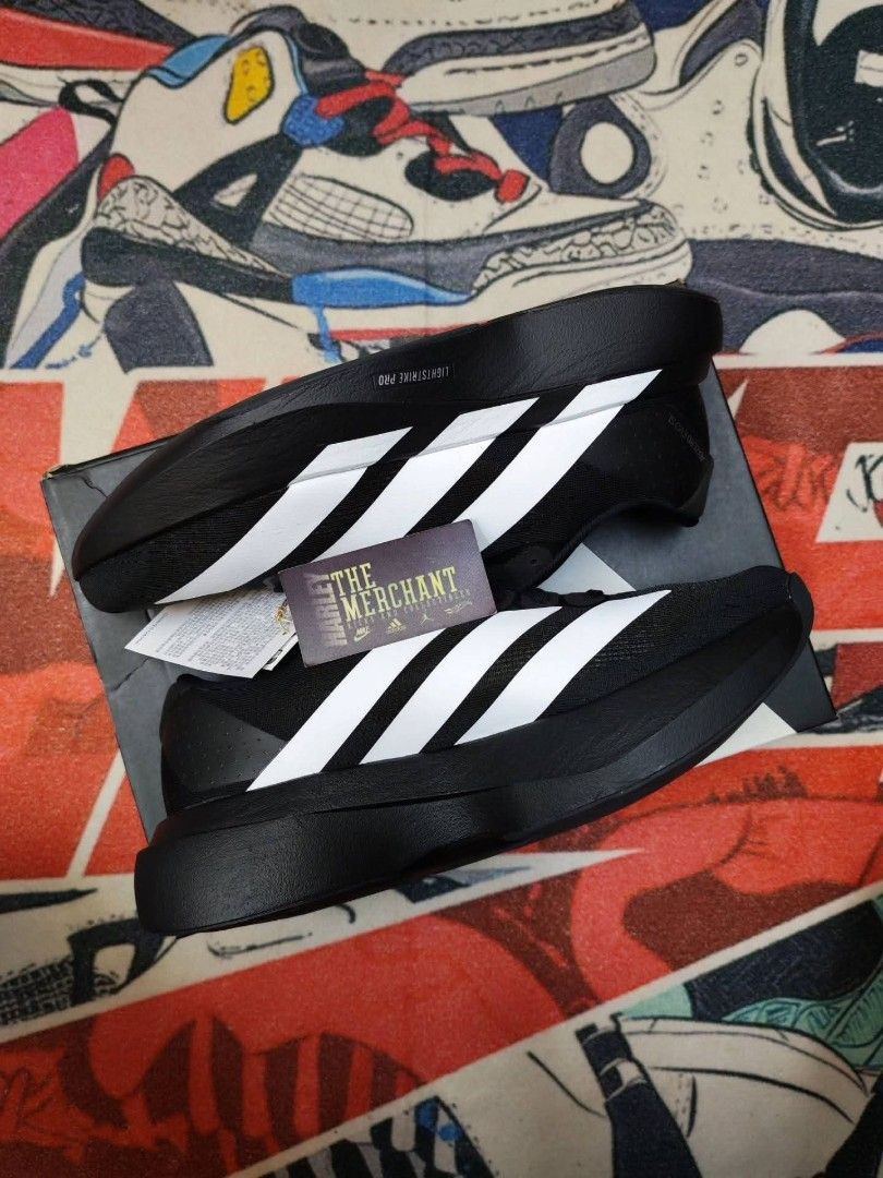 Adizero EVO SL Black White (Category: Sneakers) located in Marikina City. Submitted by tm_harley (Listing ID 1459572763, Image 3). Description: 🚨Adizero EVO SL Black White Size 7 / 7.5 / 8 / 8.5 / 9 / 9.5 / 10.5 / 11 Men's 💸7,295 pesos only!!❌8,900 SRP Send a DM for inquiries 📩 FB: Harley Villa FB Page: The Merchant - Kicks and Collectibles 📌Marikina City Location.