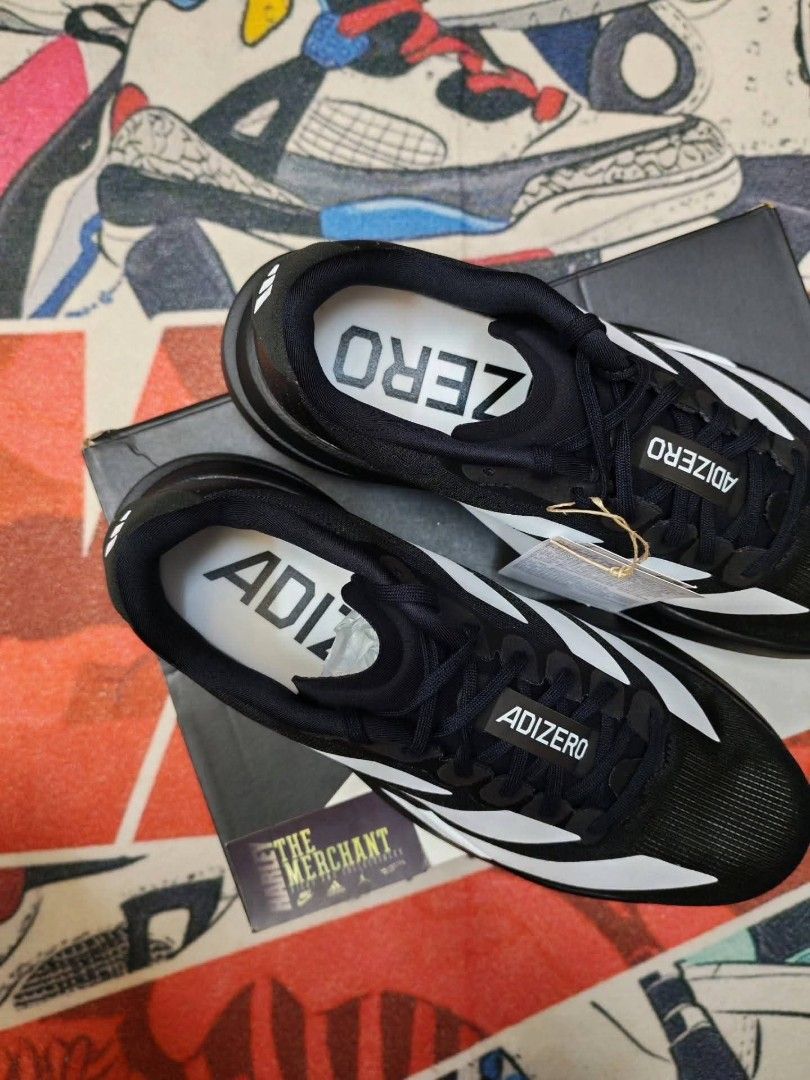 Adizero EVO SL Black White (Category: Sneakers) located in Marikina City. Submitted by tm_harley (Listing ID 1459572763, Image 2). Description: 🚨Adizero EVO SL Black White Size 7 / 7.5 / 8 / 8.5 / 9 / 9.5 / 10.5 / 11 Men's 💸7,295 pesos only!!❌8,900 SRP Send a DM for inquiries 📩 FB: Harley Villa FB Page: The Merchant - Kicks and Collectibles 📌Marikina City Location.