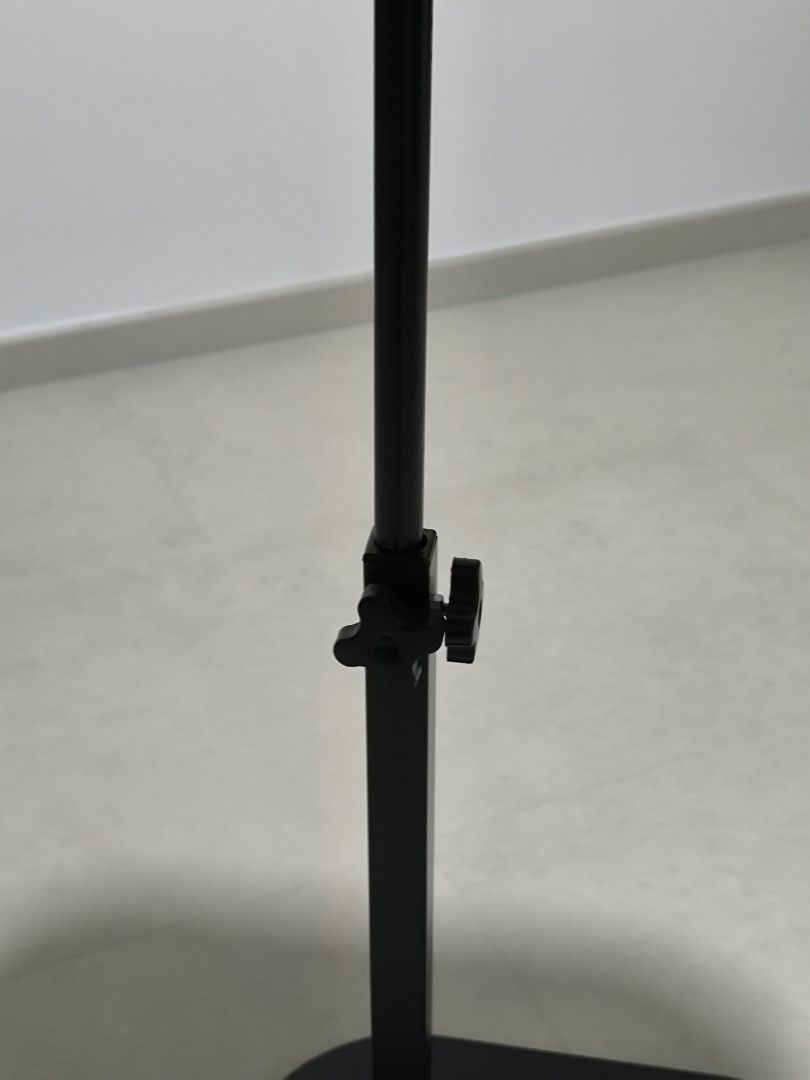 Adjustable small side table (Category: Tables & Sets) located in Singapore. Submitted by simon_lynn324 (Listing ID 1459492767, Image 2). Description: portable small side table with adjustable height estimated 85cm. Upper table 38cm x 29cm Base 35cm x 24cm Bought and find it a bit small for me selling cheaper self collection Woodlands St 13.
