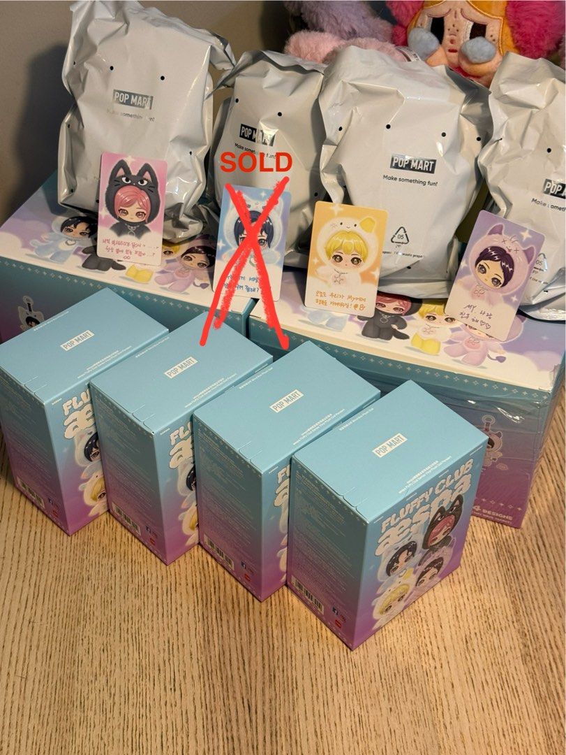 aespa x popmart fluffy club doll WINTER basic ver. (Category: Designer & Blind Box Toys) located in Manila. Submitted by ninggiie_qooi (Listing ID 1459547292, Image 3). Description: - opened bottom, Sealed foil .