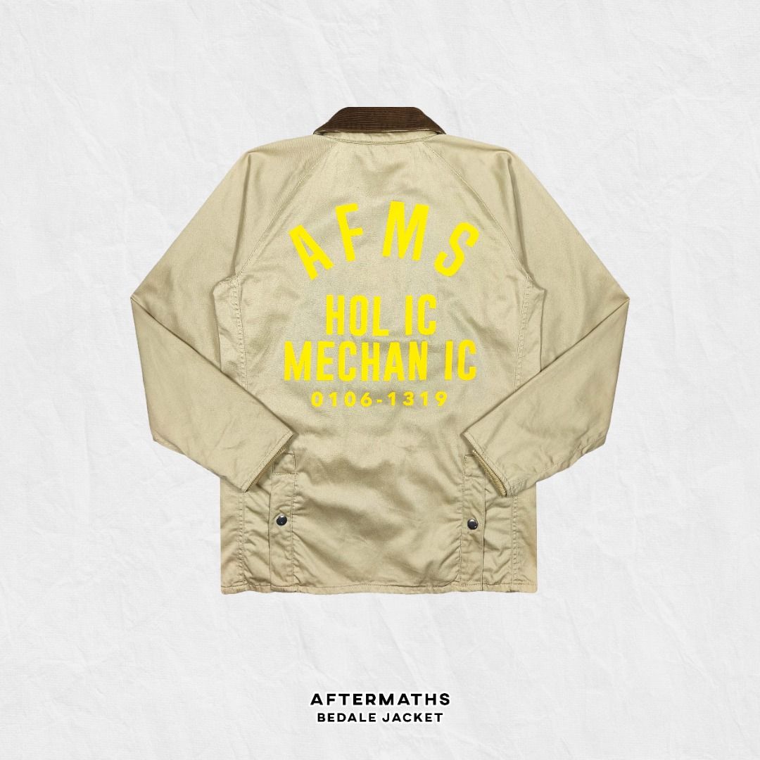AFTERMATHS JAPAN BEDALE JACKET (BARBOUR ALTERNATIVE) (Category: Coats, Jackets and Outerwear) located in Baguio. Submitted by curatedandselected (Listing ID 1459529867, Image 3). Description: Size: medium Dimes: 20W x 27.5L Condition: 9.5/10 Fabric: cotton.
